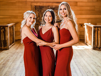 Mismatched Charming Burgundy Satin Mermaid Long Cheap Bridesmaid Dresses, BDS0022