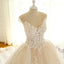 Cap Sleeve Lace Long Custom Cheap Custom Wedding Dresses, WD307